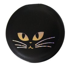 画像1: 黒猫コンパクトミラー (1)