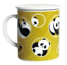 画像2: ほのぼのパンダ マグカップ(黄) (2)