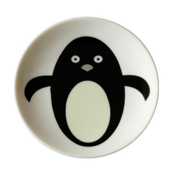 画像1: ペンギン 小皿 (ホワイト) (1)